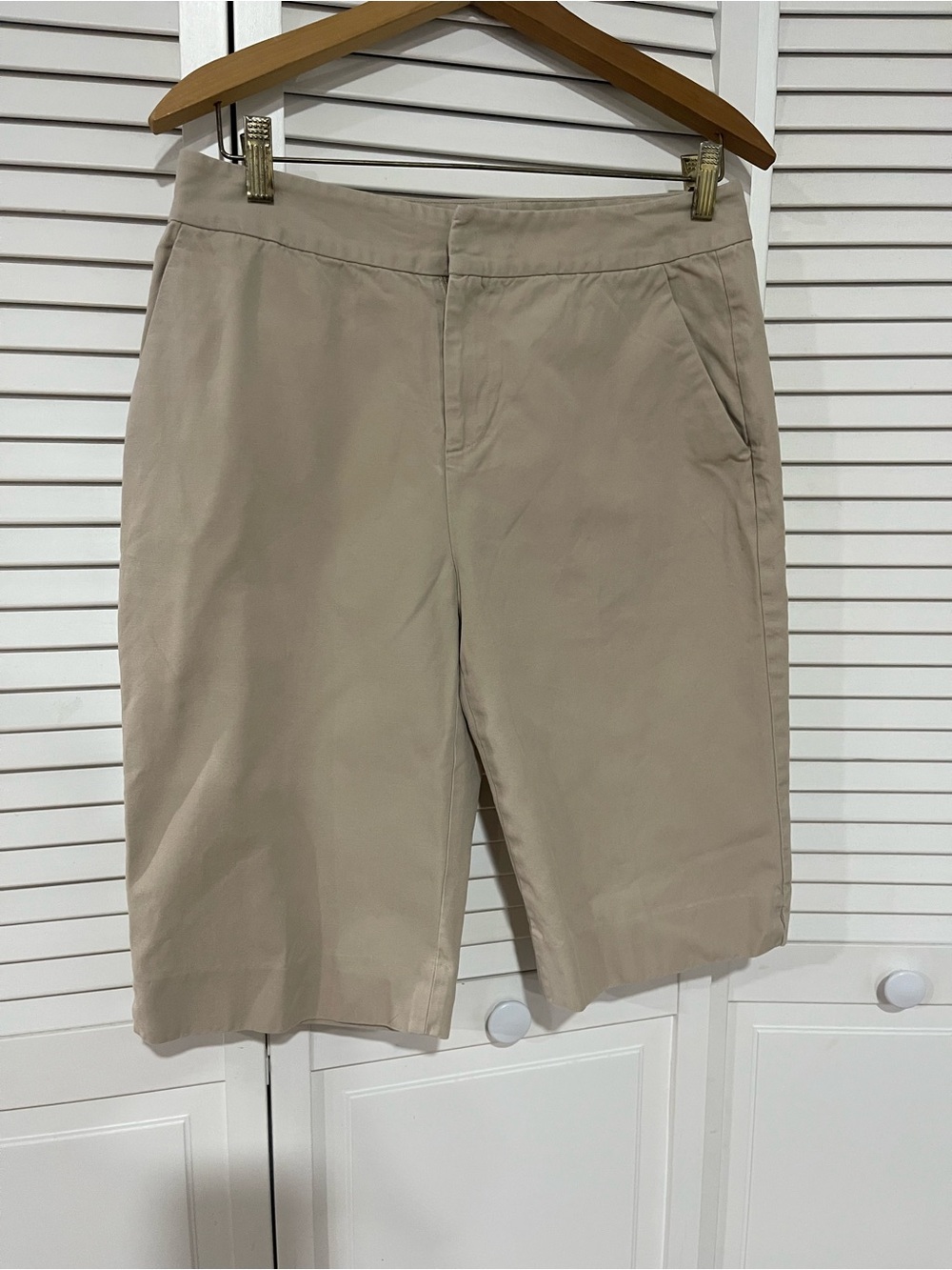 Ralph Lauren Men's Khaki Flat-Front Shorts